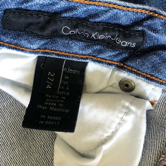 CALVIN KLEIN ULTIMATE SKINNY MID RISE WASHED BLUE JEANS IN SIZE 4_27 - Picture 5 of 5